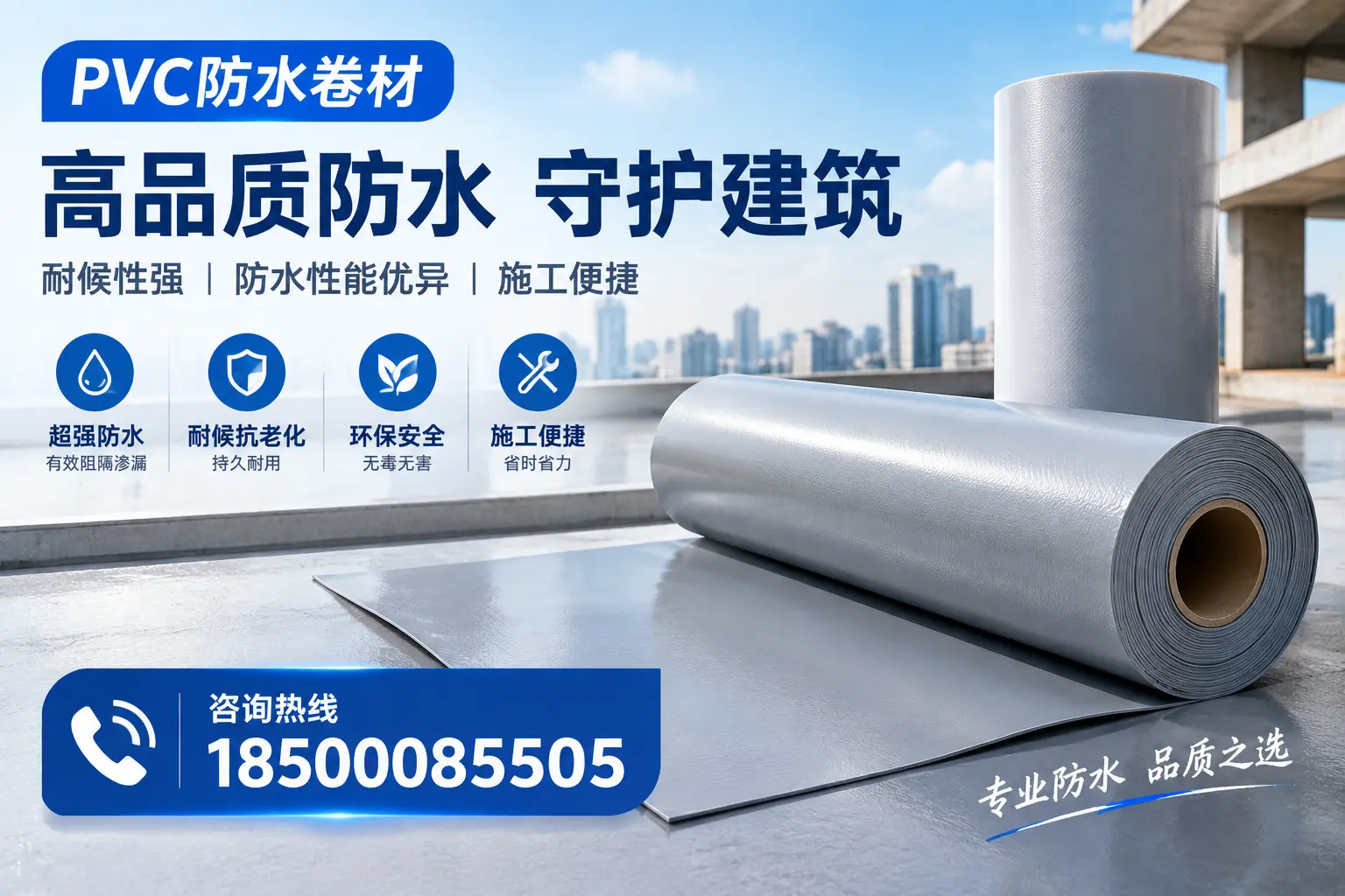 PVC防水卷材的防水效果评测，适合临夏的科学依据